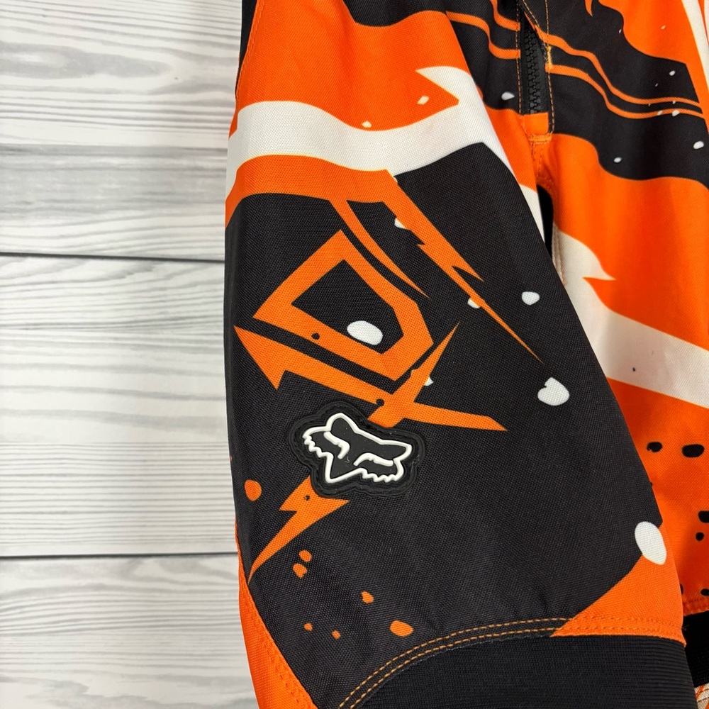 FOX RACING 180 YOUTH KIDS MOTOCROSS PANTS ORANGE BLACK SIZE 24 (AGE 8) - Picture 3 of 13